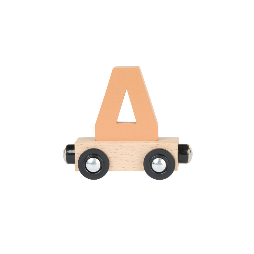 Houten "DELTA" wagen - blauw 
