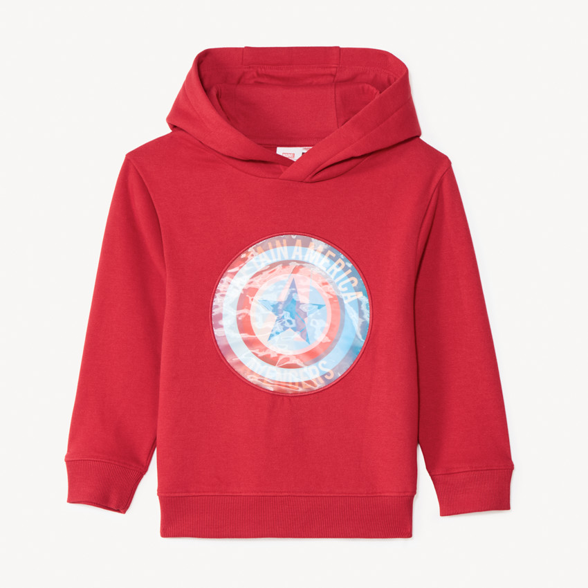 Sweatshirt met lenticulaire Captain America Marvel print voor jongens 