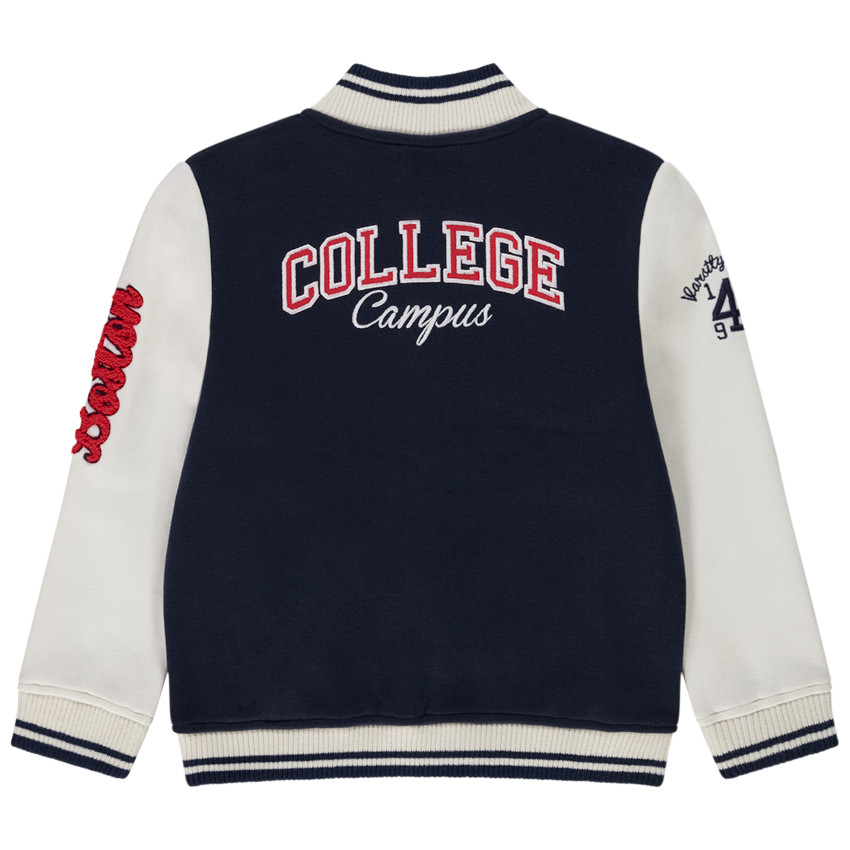 Jas van fleece met bouclés voor jongens 