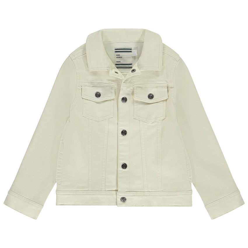Jas in effen jeans worker stijl voor jongen 
