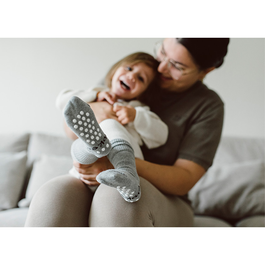 Chaussettes antidérapantes Gris 18-24M 