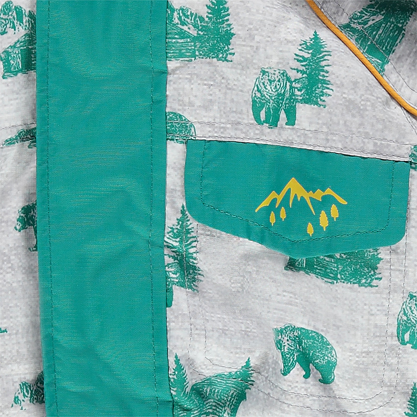 Combinaison de ski doublée micropolaire avec ceinture et capuche amovibles 