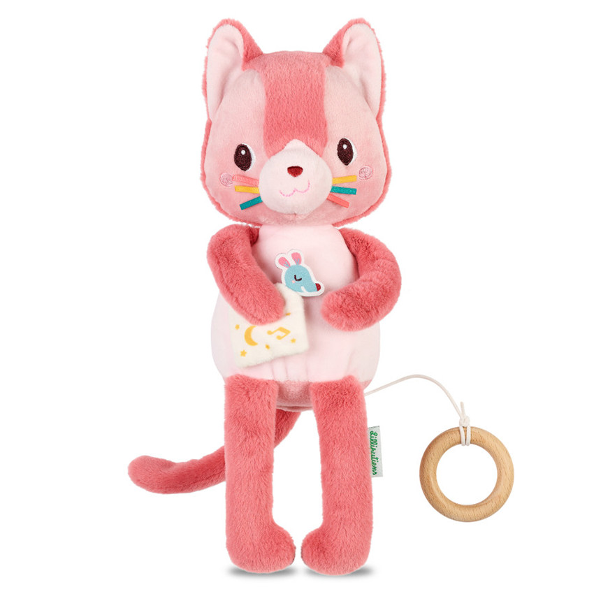 Peluche musicale phosphorescente Jeanne le Chat 