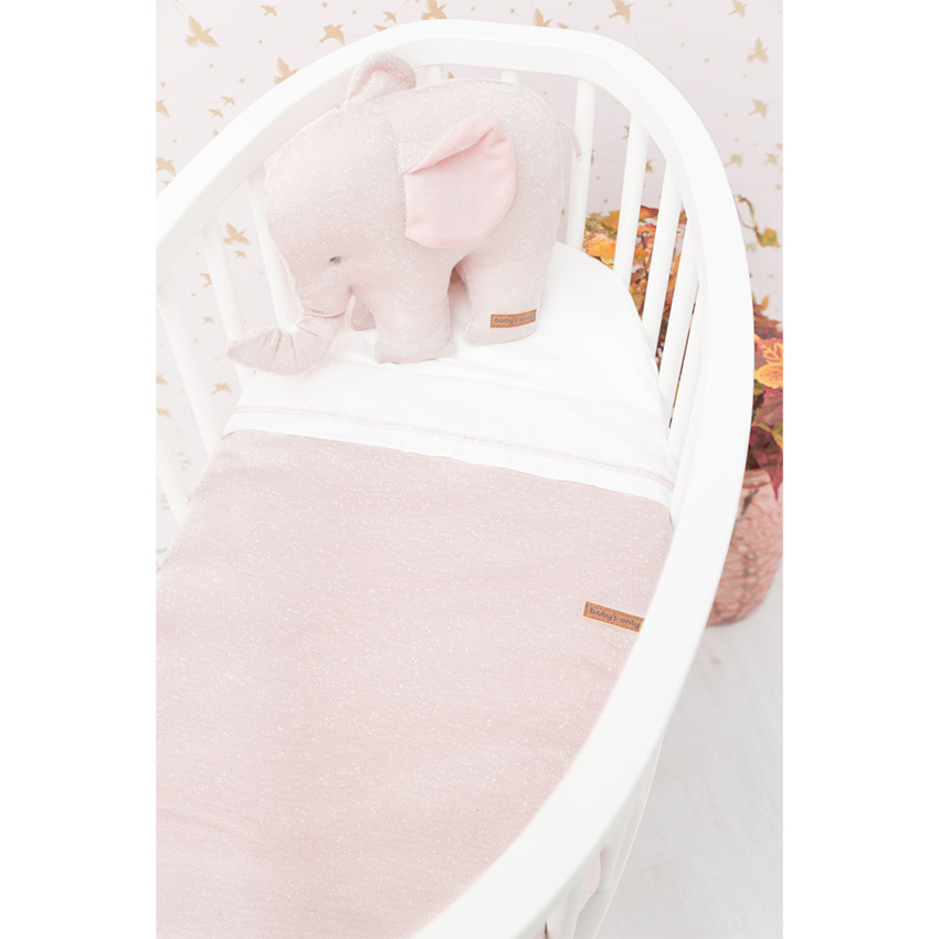 Couverture berceau Teddy Sparkle Ivoire Doré 70x95cm 2,5 TOG 