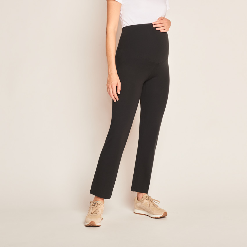 Zwangere brede broek met hoge hoofdband 