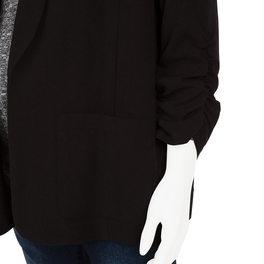 Veste de tailleur de grossesse unie avec larges poches 