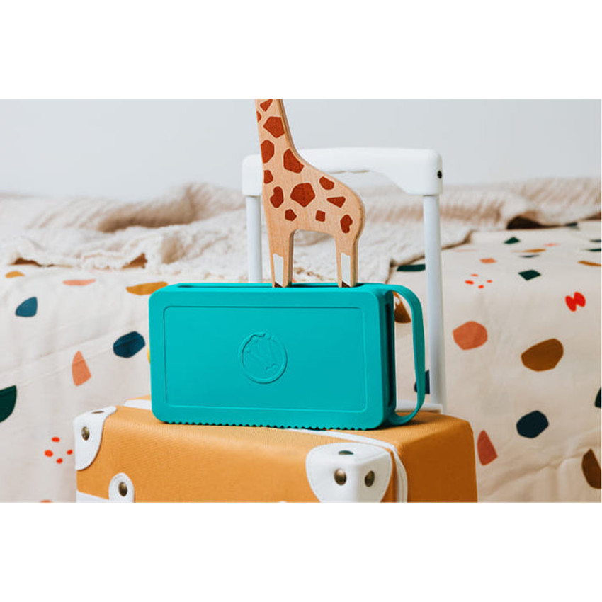 Beschermhoes voor verhaalmaker Odile blauw 