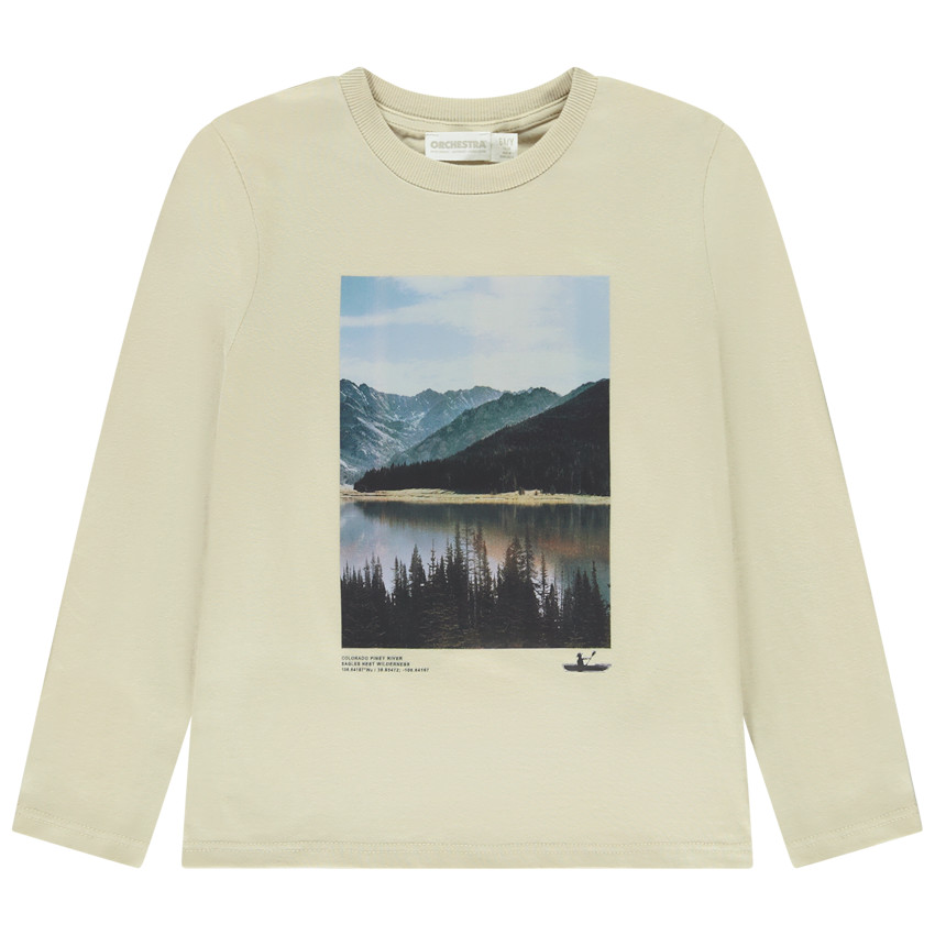 T-shirt manches longues avec print effet photo pour garçon  
