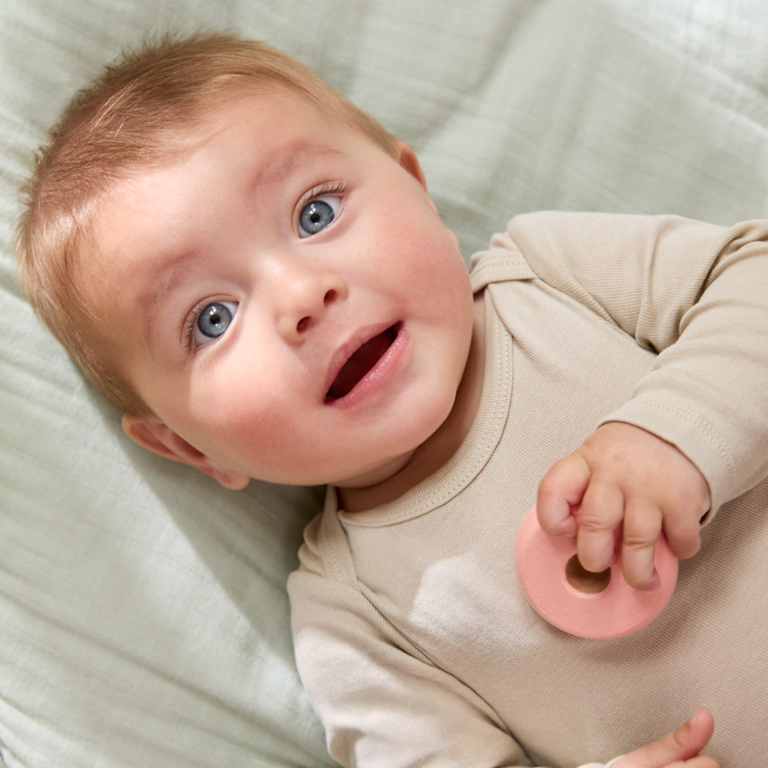 Lot de 5 bodies manches longues unis pour bébé  