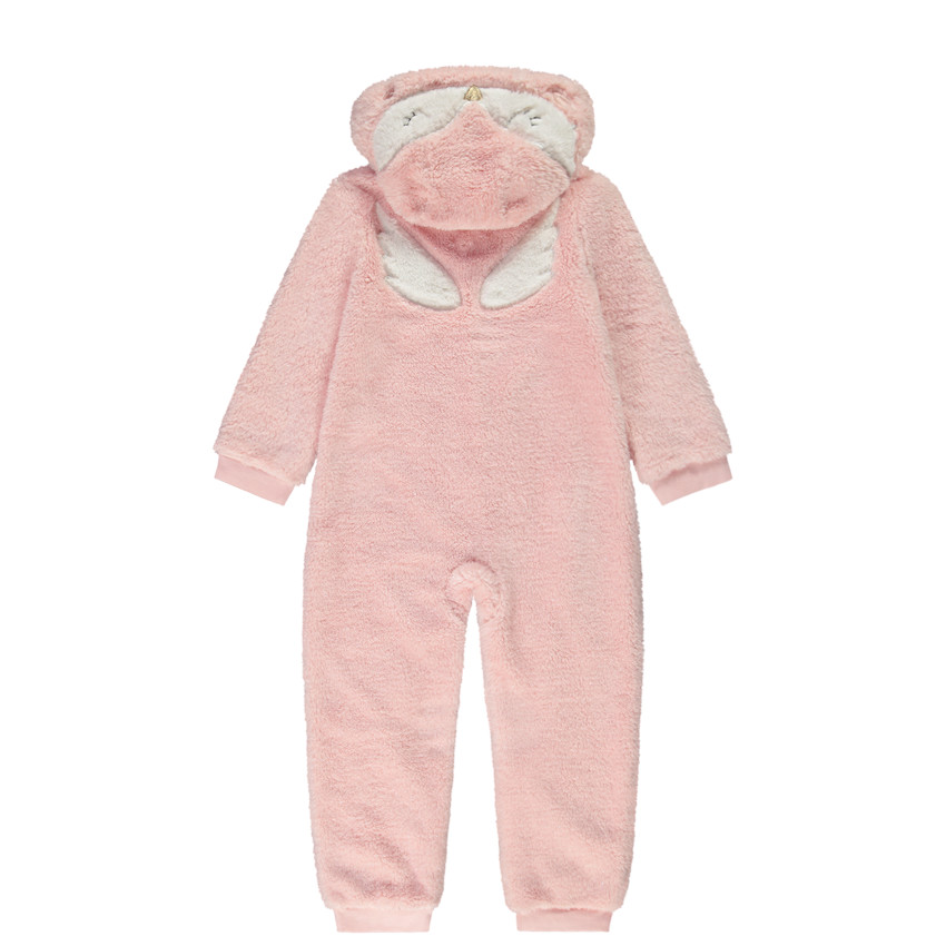 Surpyjama ludique oiseau en sherpa pour fille 