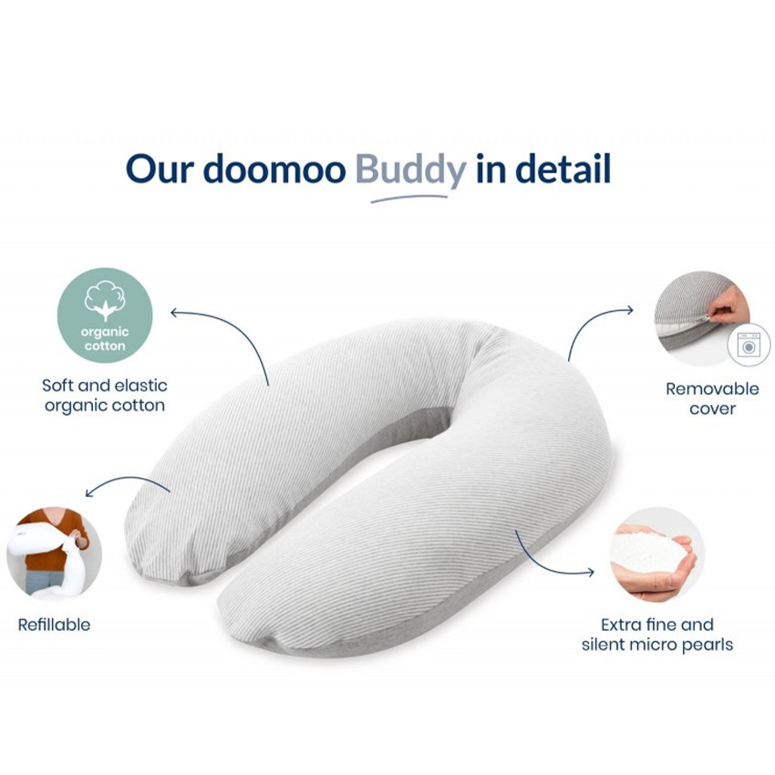 Housse de coussin d'allaitement Buddy corduroy sand 