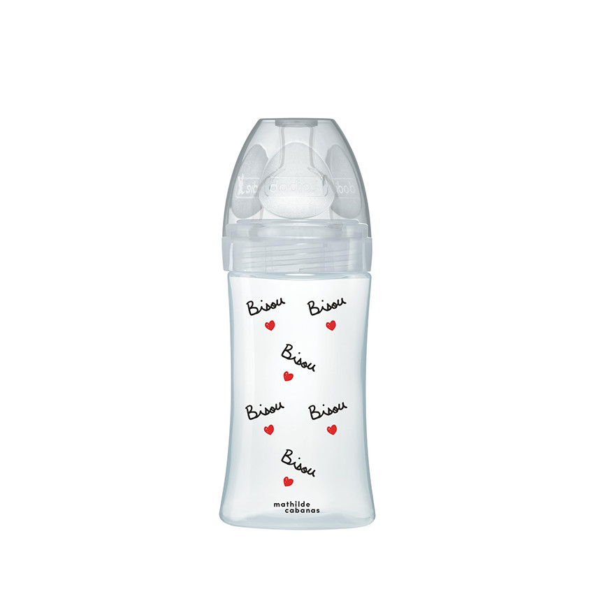 Biberon anti-colique à tétine plate x Mathilde Cabanas 270 ml 