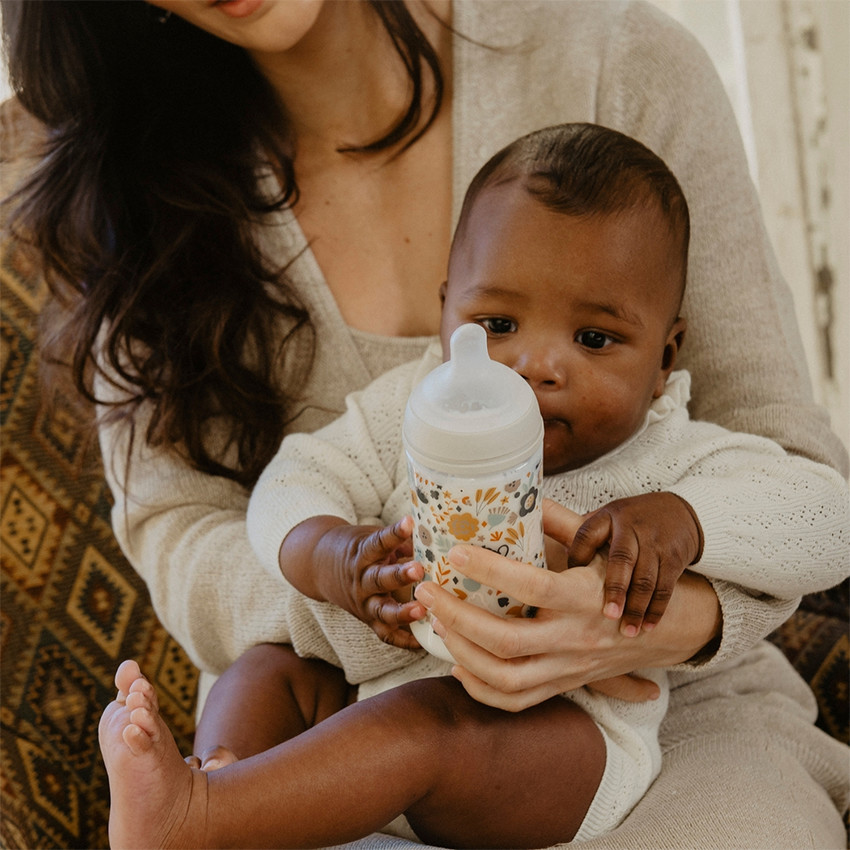 Biberon avec tétine symétrique SX Pro M 270ml Wonderland Beige 