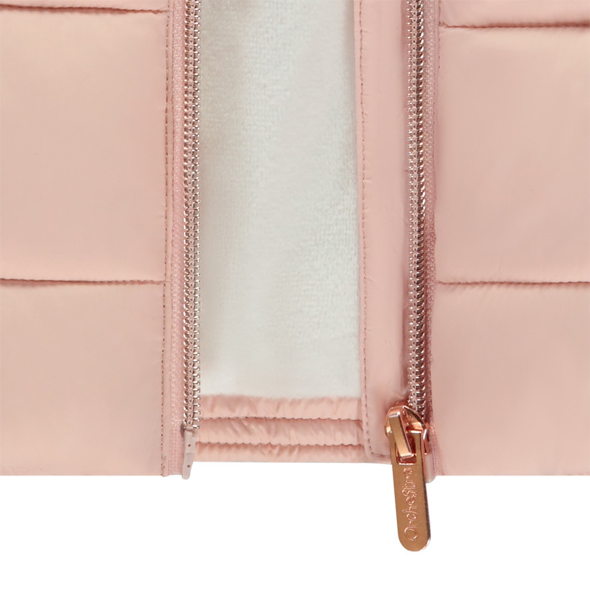 Ludieke mouwloze donsjas konijn voor baby meisjes 