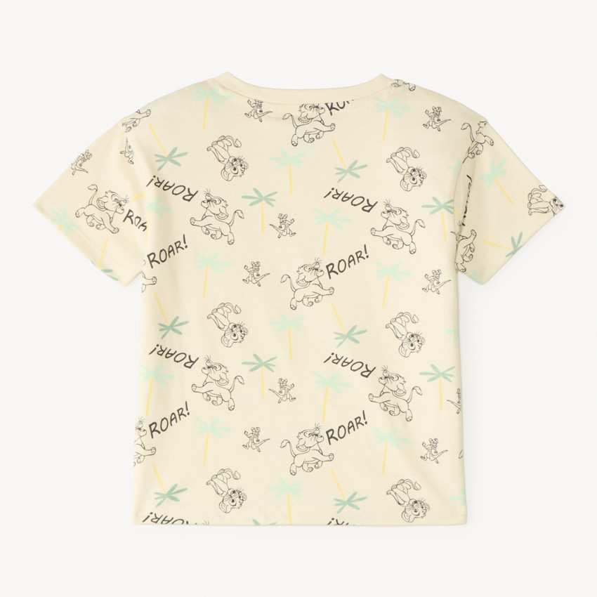T-shirt manches courtes 1/2 oversize imprimé Le Roi Lion Disney pour bébé garçon 