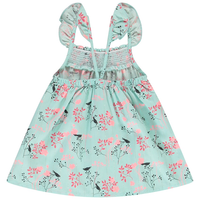 Top à bretelles volantées imprimé fleuri pour bébé fille 