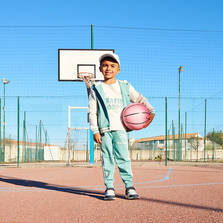 T-shirt met korte mouwen met 3D-geborduurd voor jongens 