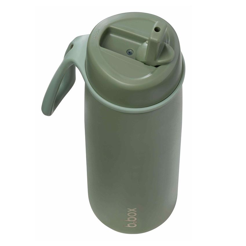Gourde isotherme avec paille Flip Top 690ml Olive 
