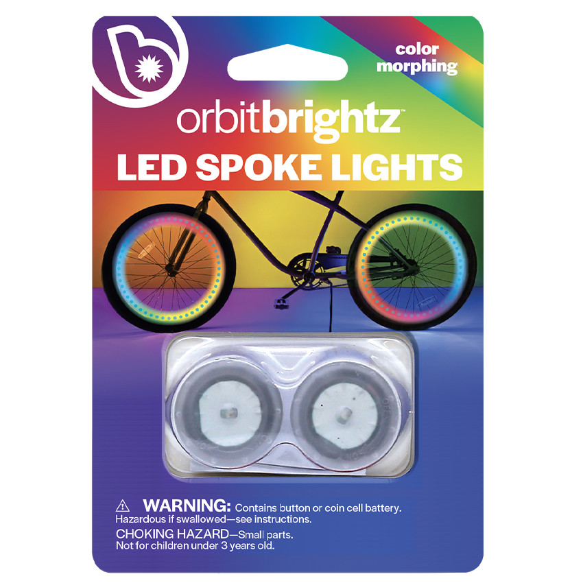 Lumières Led pour rayons de vélo OrbitBrightz Multicolor 2pcs 