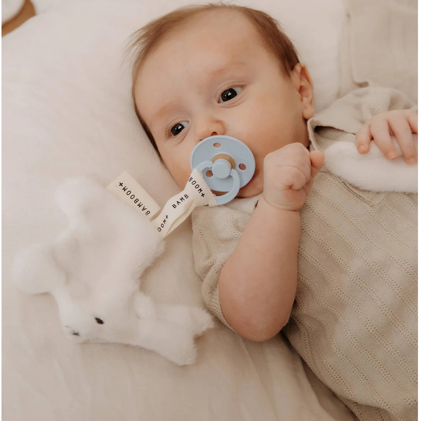 Attache sucette doudou - Lapin - Warm White 