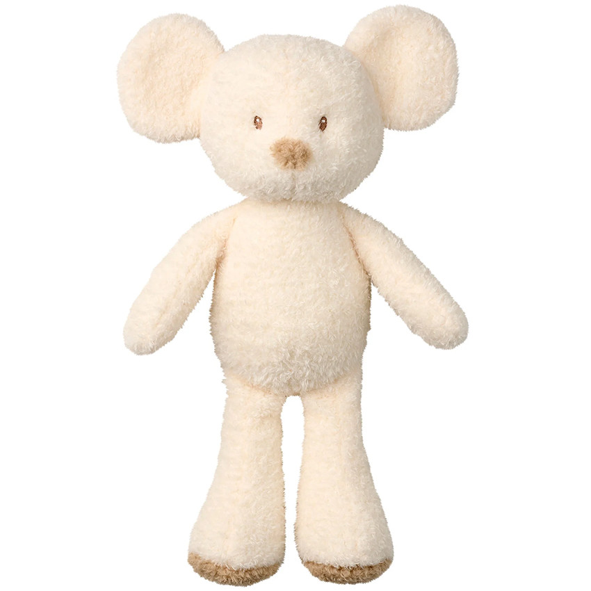 Peluche - Souris Teddy - Ecru - 34 cm 