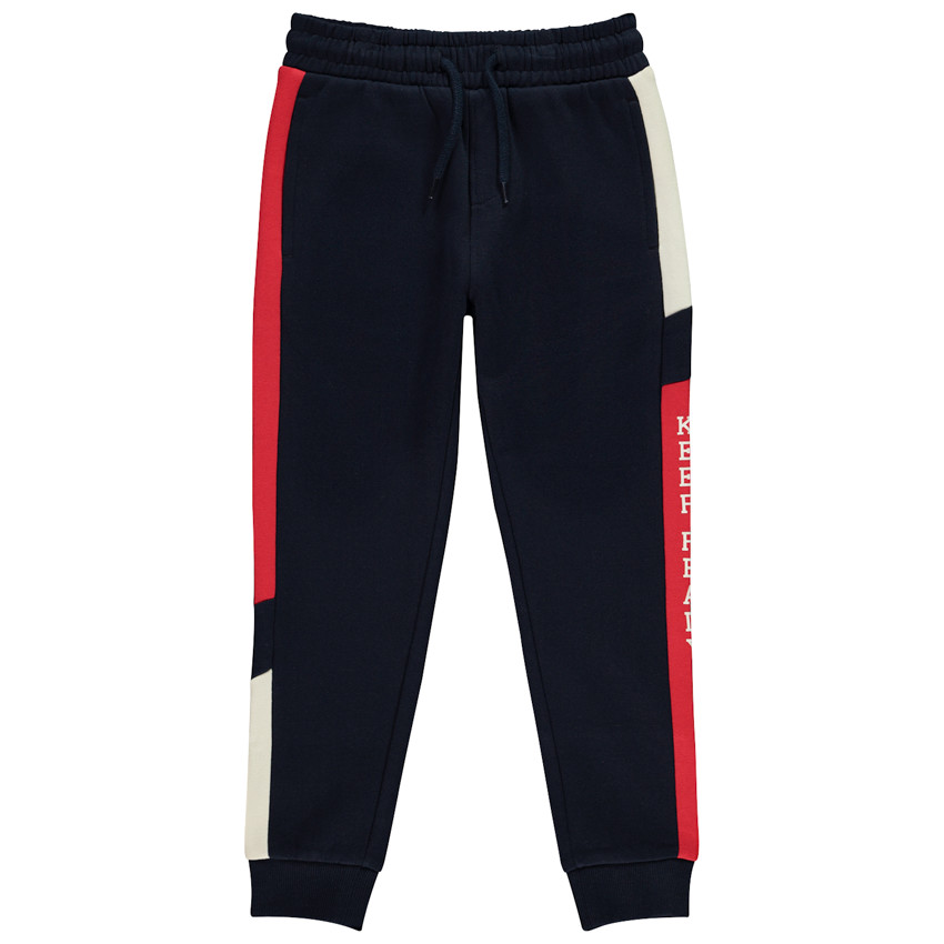 Pantalon de jogging effet color block avec print pour garçon  