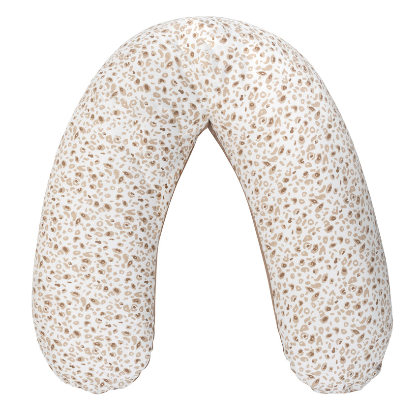 borstvoedingskussen met microballetjes 160 cm leopardprint 