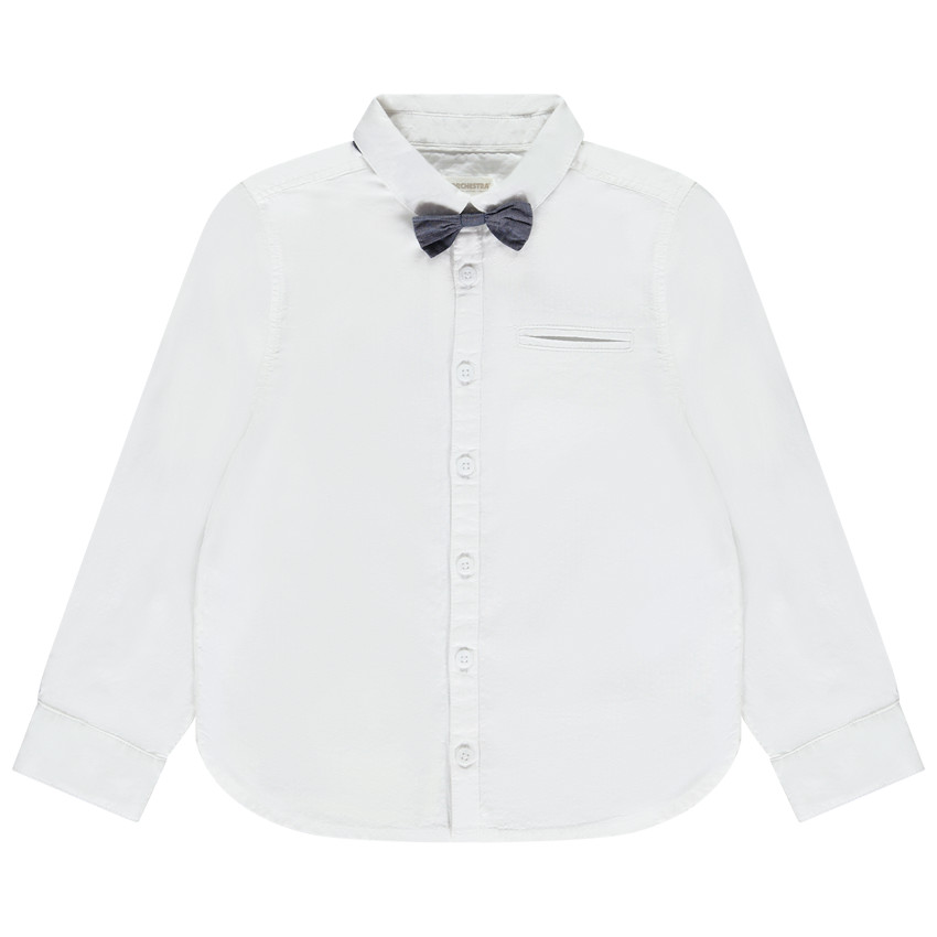 Chemise manches longues avec nœud papillon pour garçon  