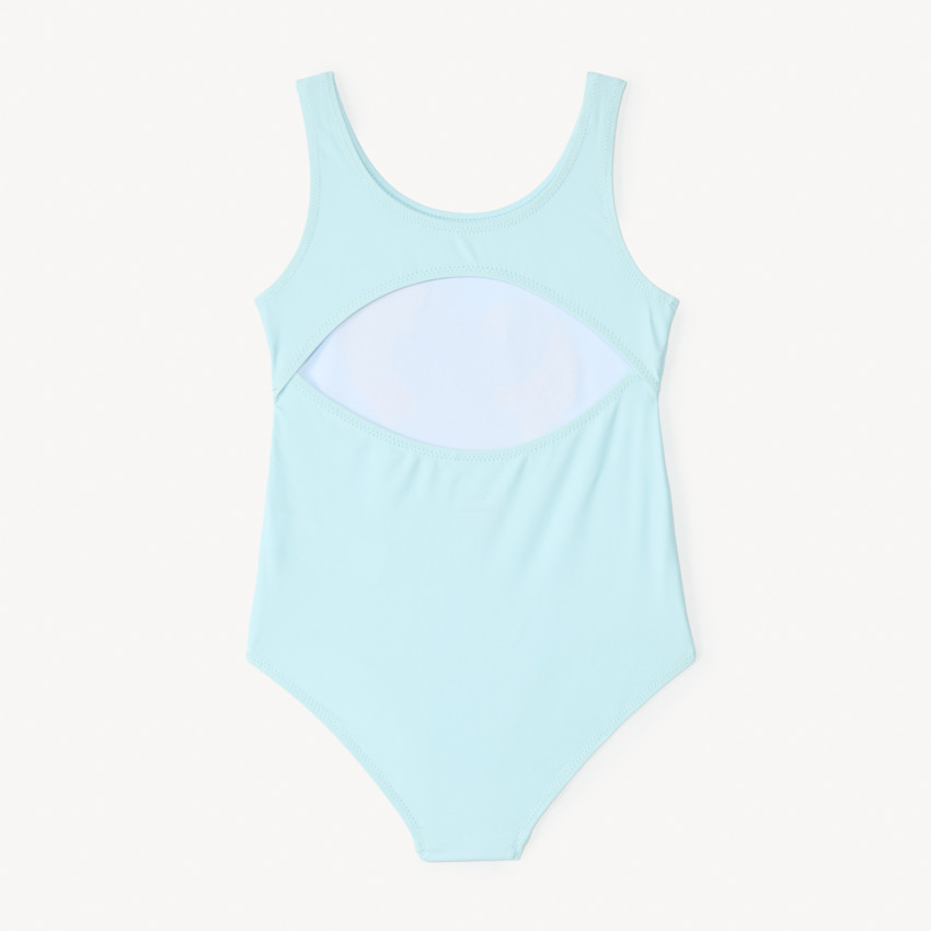 Maillot de bain 1 pièce Stitch Disney avec sequins et ouverture dans le dos fille 