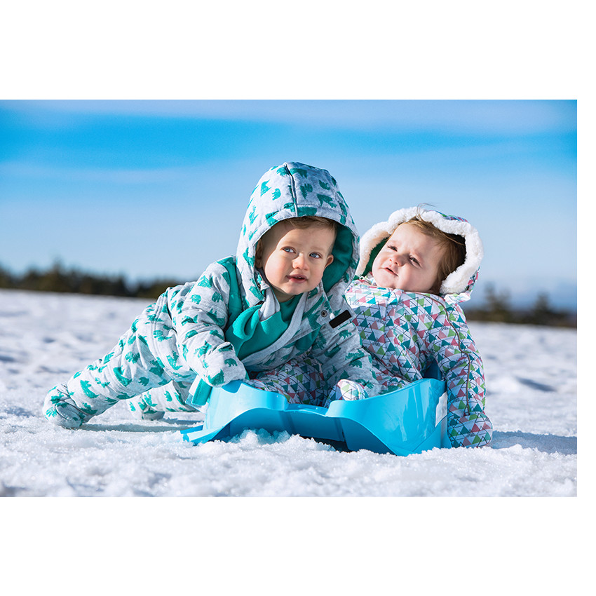 Combinaison pilote de ski imprimée doublée micropolaire 