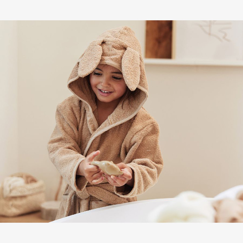 Peignoir de bain 1-2 ans Biscuit 