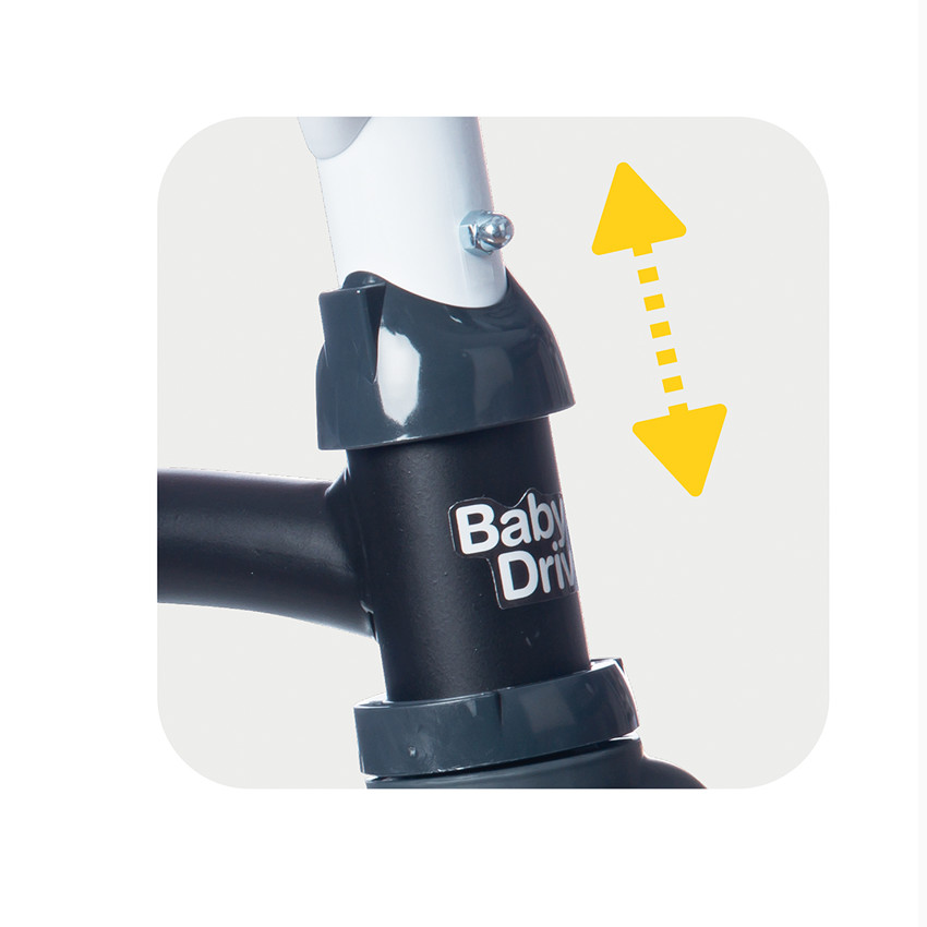 Tricycle évolutif Baby Driver Plus - Gris 