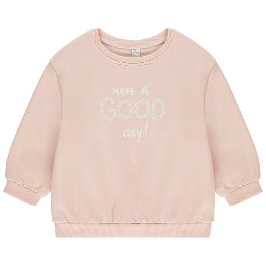 Fleece sweatshirt oversize voor meisjes 