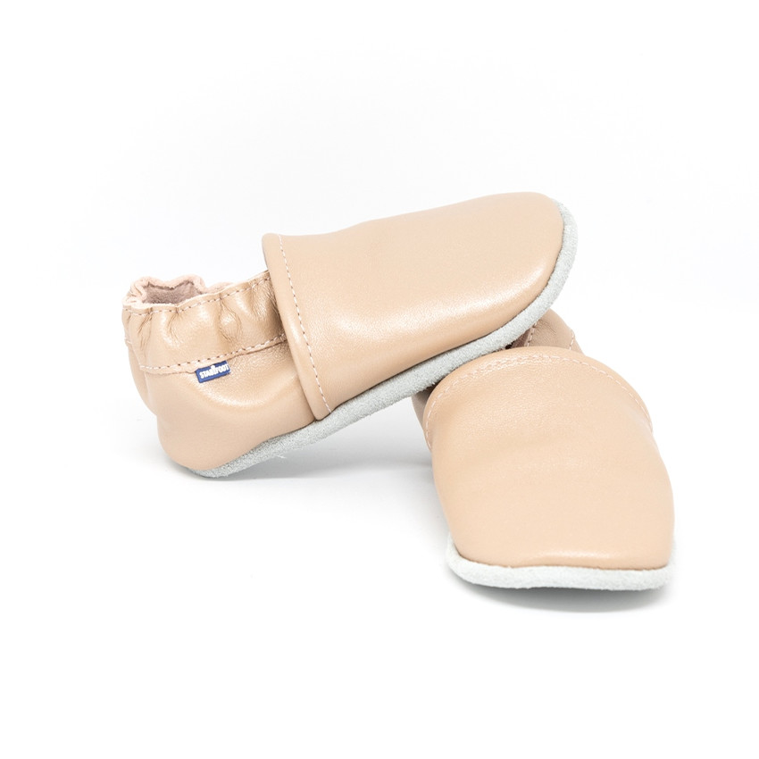 Slofjes Babysoft 12-18M leder Pearl 
