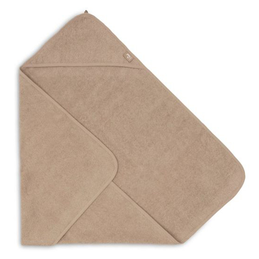 Cape de bain éponge 75x75cm Basics Milky Coffee 