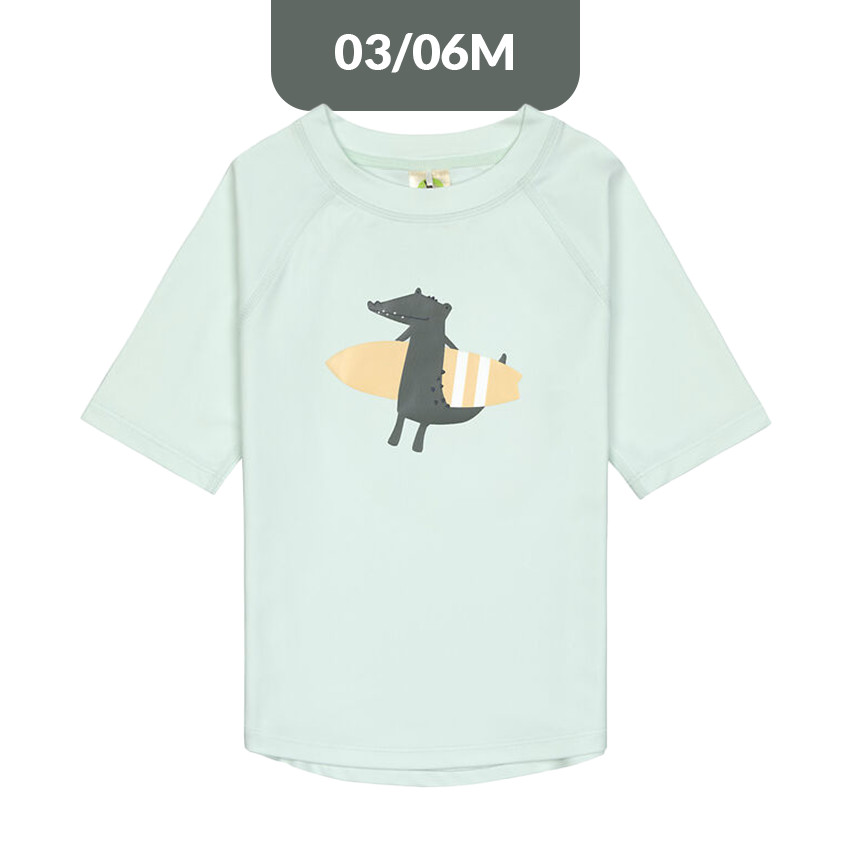T-shirt Rashguard UV50+ 3-6M Crocodile Sea Foam 