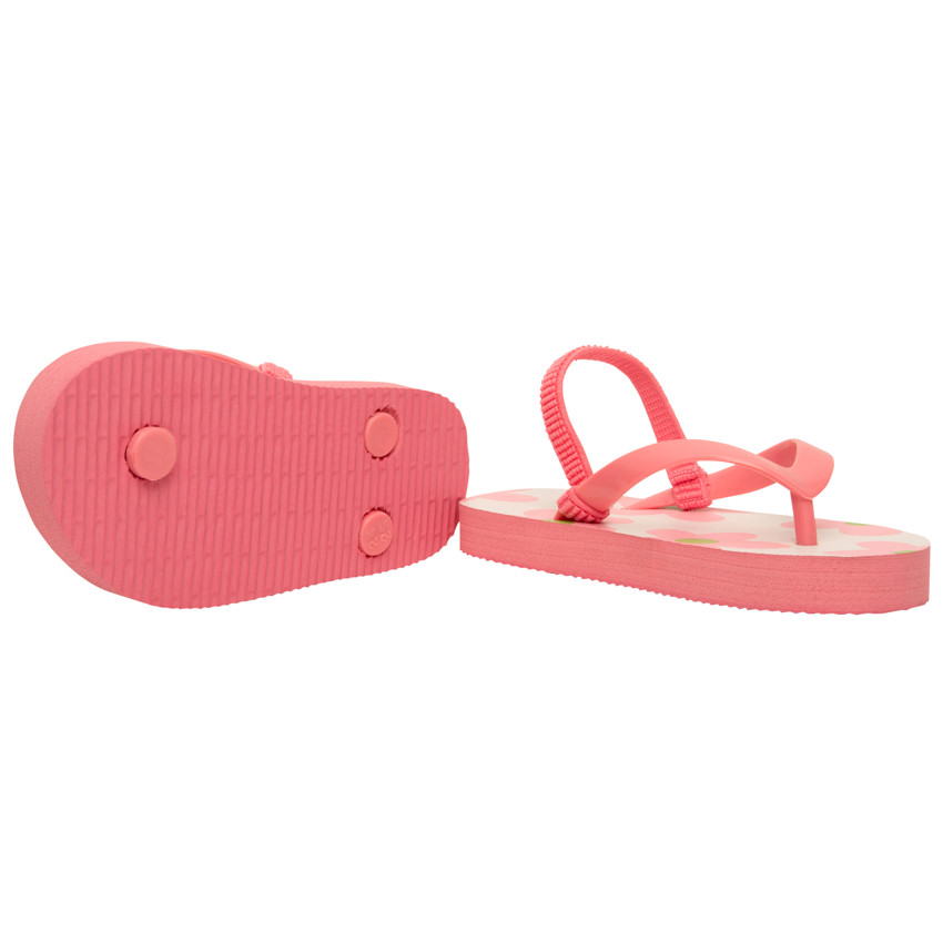 Tongs bride printée imprimé fleurs pour fille avec lanière selon l'âge 