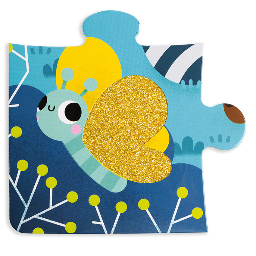 De bosdieren tactiele puzzle 20 stukjes 