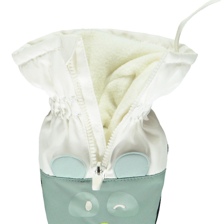 Skihandschoenen Panda met rits voor jongen 