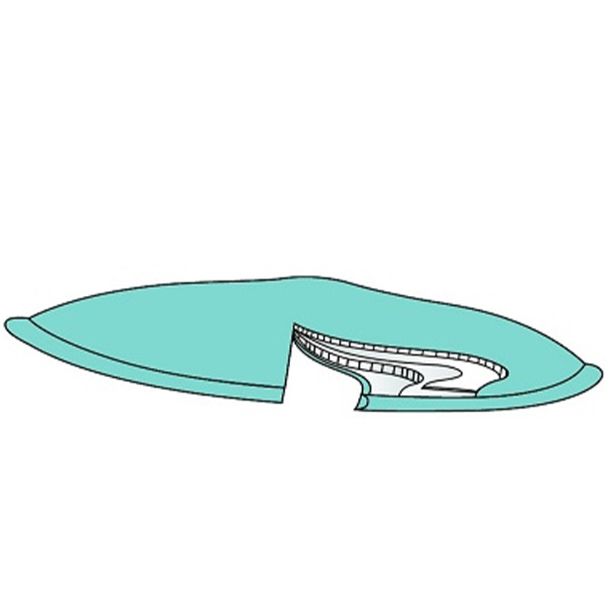 Borstcompressen wasbaar 6stks zwart katoen 