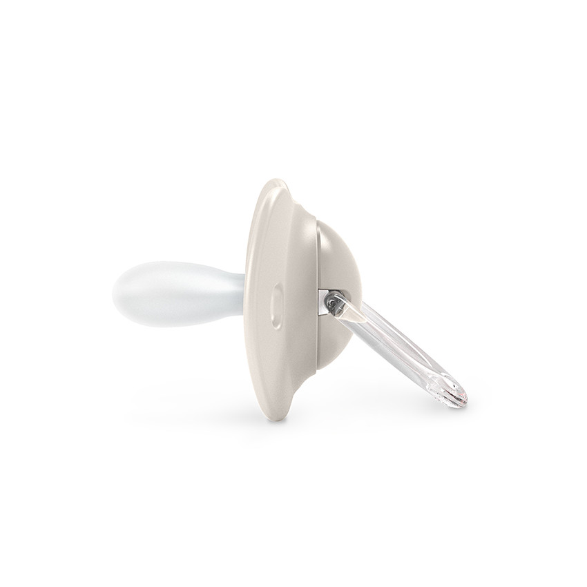 Lot de 2 sucettes silicone SX Pro 6-18M Birdies beige 