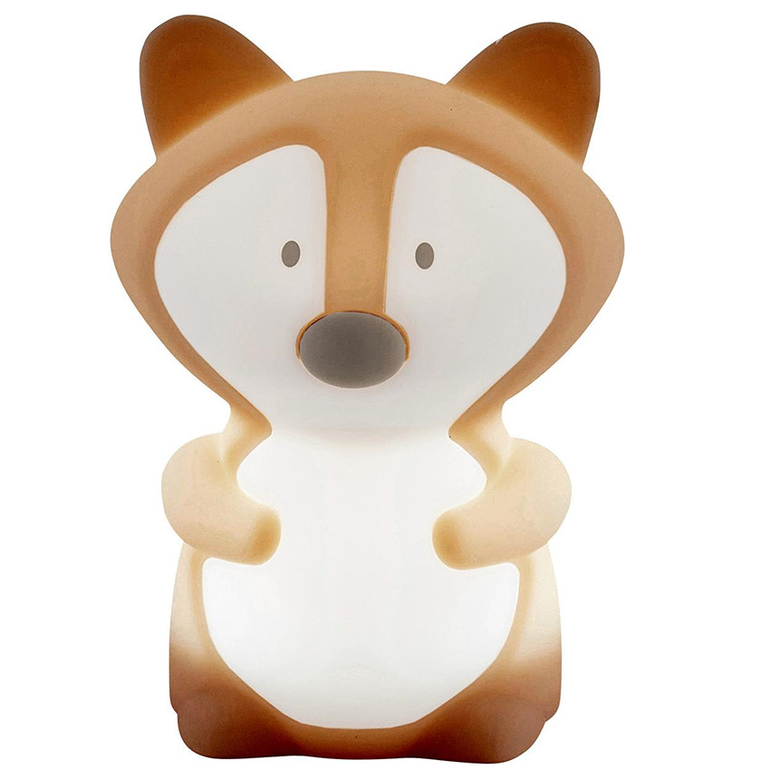Nachtlamp - Vos - Silicone - Bruin - 10,3 cm 