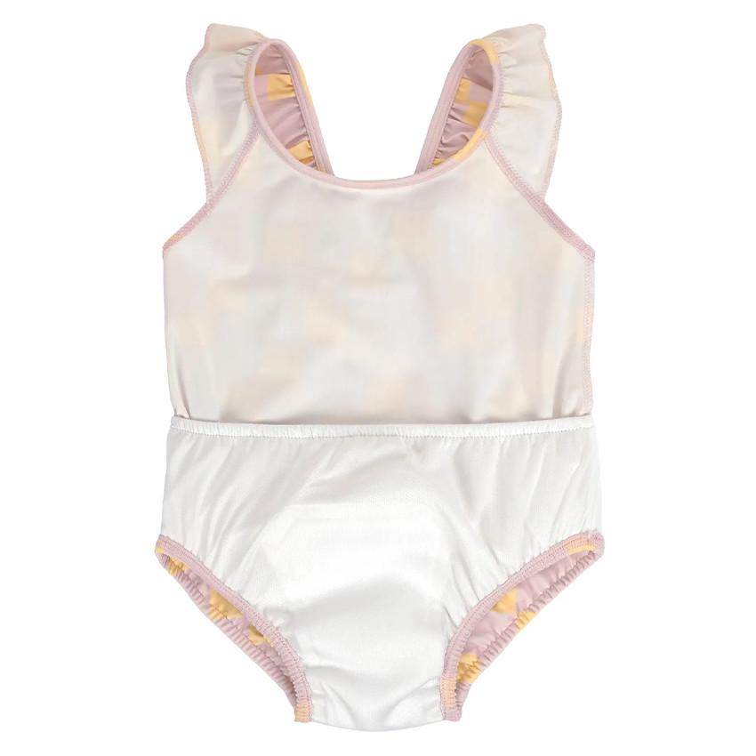 Maillot de bain avec couche T98 (25-36 mois) Checkerboard Pale Pink/Yellow 