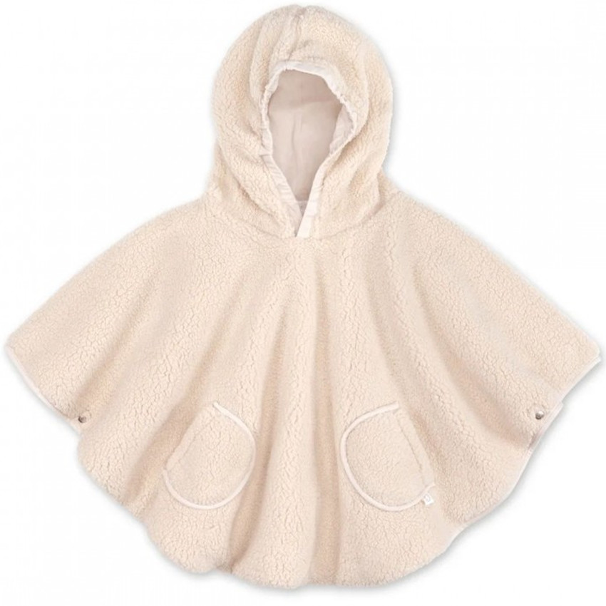 Poncho de voyage - Teddy+Pady jersey - Ficelle - 9/36 m 