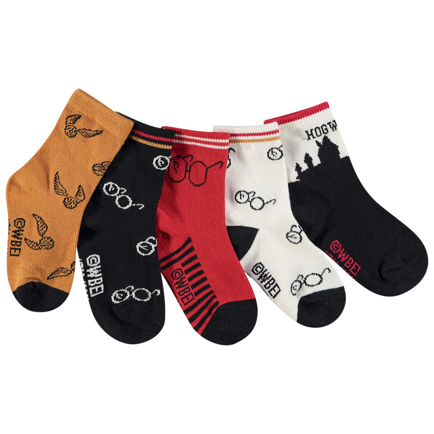 Lot de 5 paires de chaussettes Harry Potter Warner pour bébé garçon 