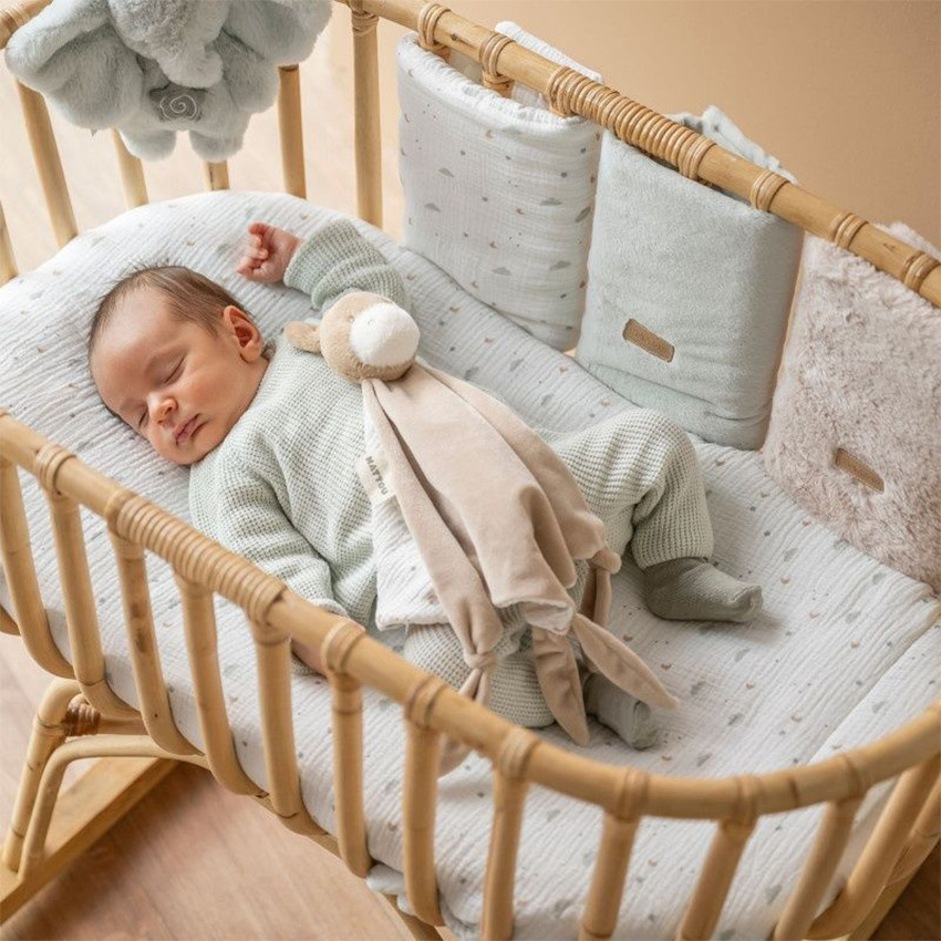 Set van 6 spijlenbeschermers voor babybed en park 