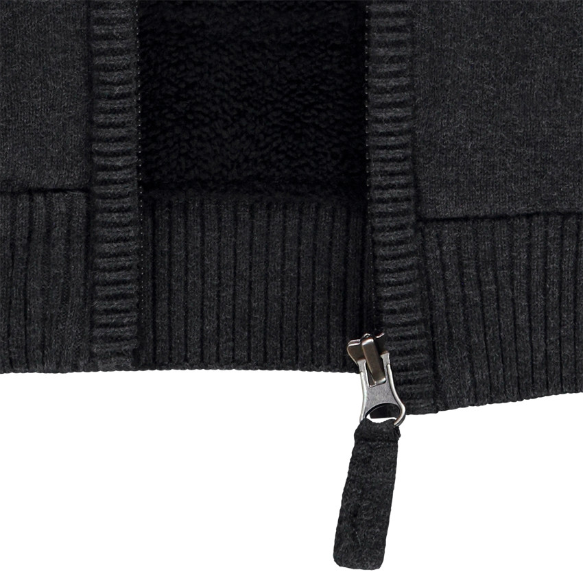 Gilet zippé en tricot jacquard esprit Noël pour garçon 