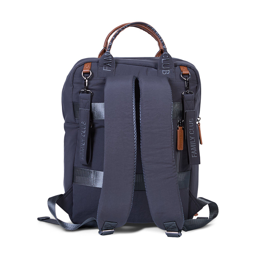 Sac à dos Family Club Signature + pochette + matelas à langer urban gris foncé 