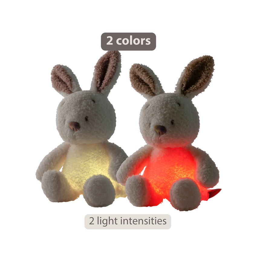 Nachtlamp mini knuffel konijntje 25cm Tedyy Bouclette Ecru 