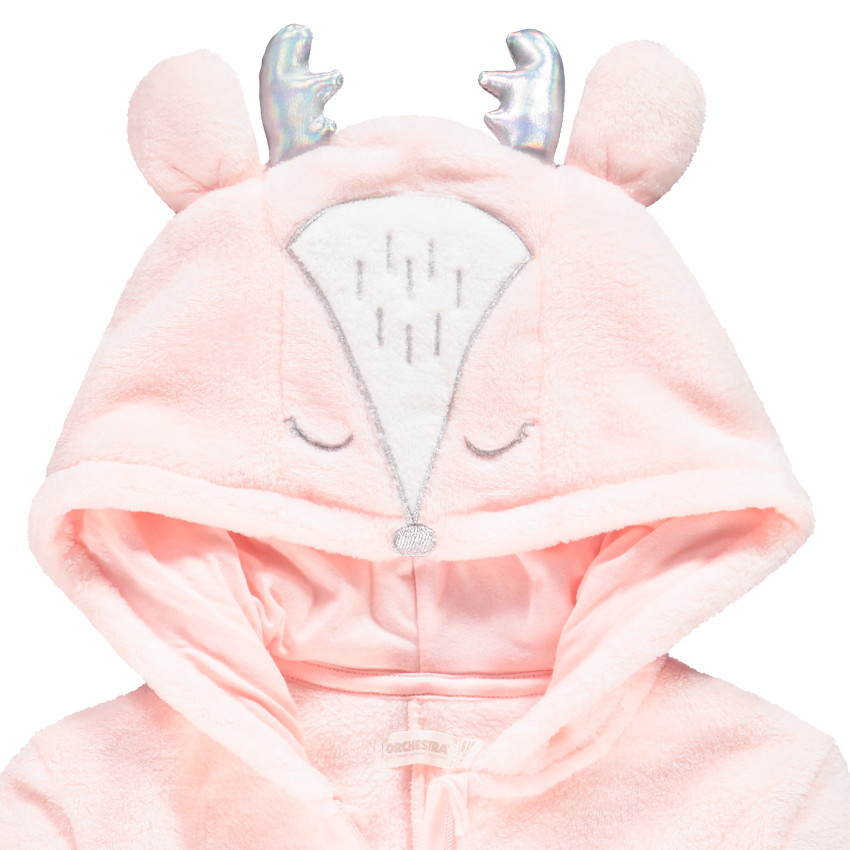Eland-onesie in sherpa voor meisjes 